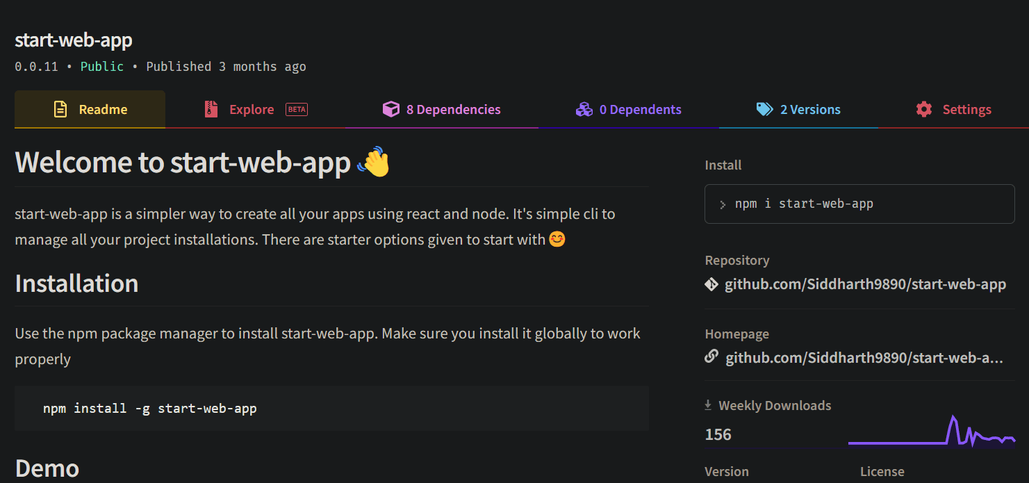 Start-web-app v2.0 You want tailwind support let's get it